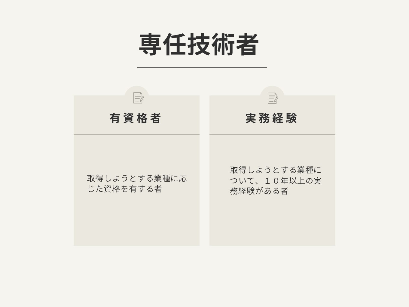 専任技術者